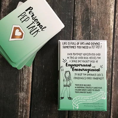 Personal Pep Talk strategy card deck for greater empowerment and mindfulness