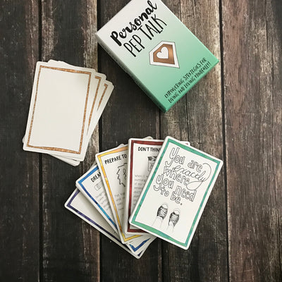 Personal Pep Talk strategy card deck with mindfulness strategies