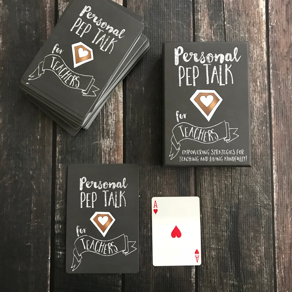 Personal Pep Talk for Teachers strategy card deck