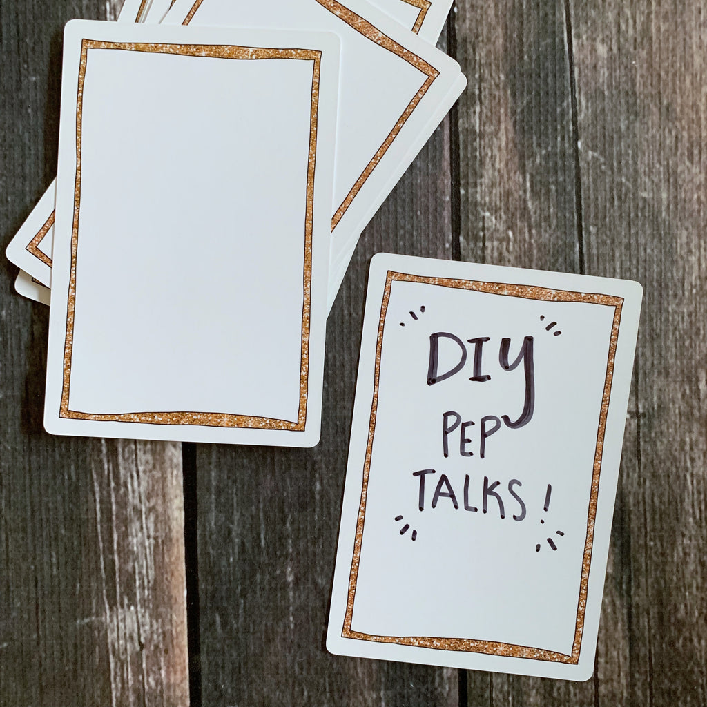 Blank Pep Talk Card Refill Set
