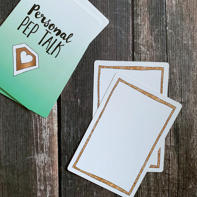 Blank Pep Talk Card Refill Set